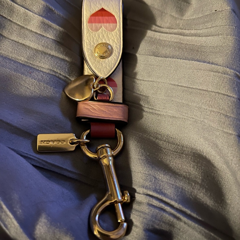 Coach Heart keychain